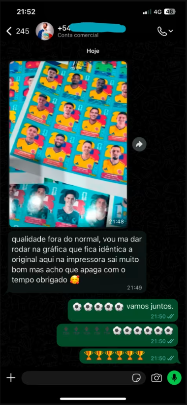 Depoimento de cliente sobre qualidade fora do normal